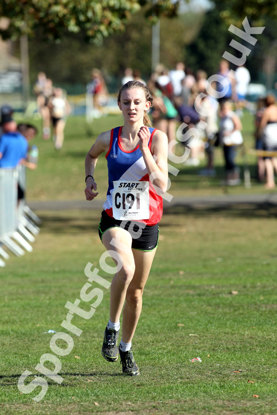 Charlotte Kennedy (Carlisle and Aspatria AC), under-17 girls, Northern Cross Country Relay, Graves Park, Sheffield
